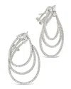 Sterling Forever Kaia Cubic Zirconia Statement Drop Earrings