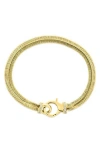 Sterling Forever Kassidy Cubic Zirconia Statement Chain Bracelet In Gold