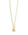 Sterling Forever Kelsea Cubic Zirconia Charm Pendant Necklace In Gold