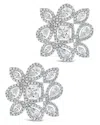 Sterling Forever Kelsea Cz Statement Studs Earrings In Metallic
