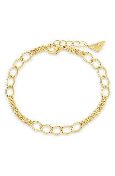 Sterling Forever Kenna Chain Bracelet In Gold