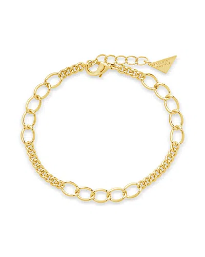 Sterling Forever Kenna Chain Bracelet In Gold