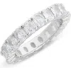 Sterling Forever Kylie Cz Eternity Band Ring In Silver