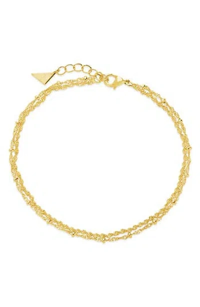 STERLING FOREVER STERLING FOREVER KYRA LAYERED CHAIN ANKLET