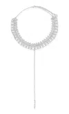 Sterling Forever La Vie Boheme Choker Layer Necklace In Silver