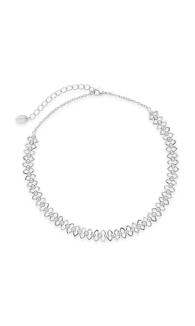 Sterling Forever La Vie Boheme Choker Necklace In Silver