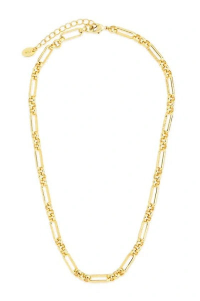 Sterling Forever Large Oval Link Chain Necklace In Gold