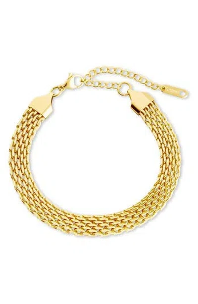 Sterling Forever Larken Chain Link Bracelet In Gold