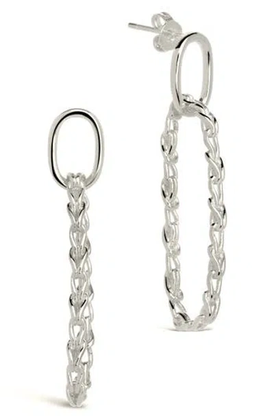 Sterling Forever Layney Drop Earrings In Silver
