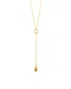 Sterling Forever Lee Molten Metal Lariat Necklace In Gold