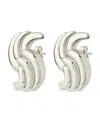 Sterling Forever Leni Twist Statement Stud Earrings In Silver