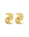 Sterling Forever Leni Twist Stud Earrings In Gold