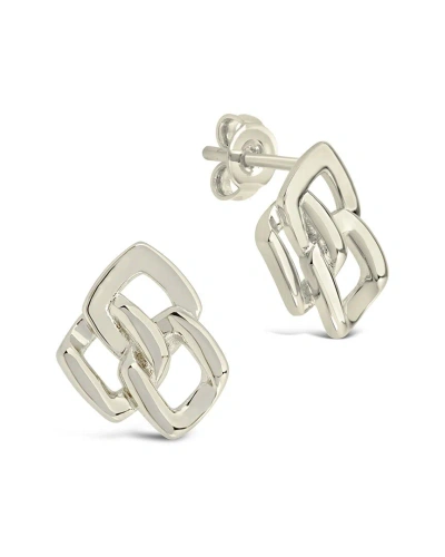 Sterling Forever Lennox Studs Earring In Grey