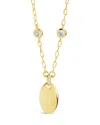 Sterling Forever Leota Pendant Necklace In Gold