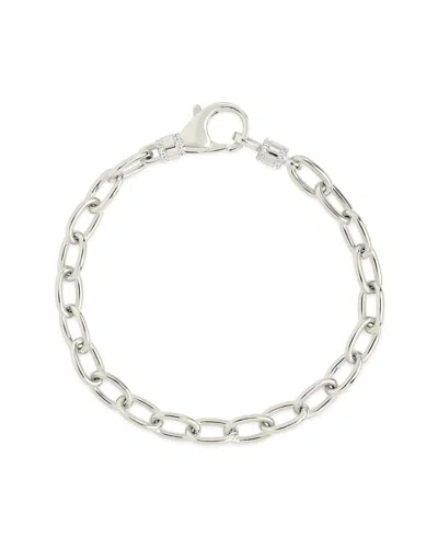 Sterling Forever Lex Chain Bracelet In Silver