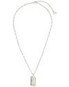 Sterling Forever Libra Constellation Dog Tag Necklace