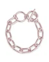 Sterling Forever Linked Toggle Bracelet In Multi