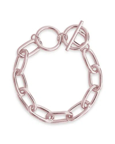Sterling Forever Linked Toggle Bracelet In Multi