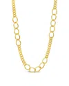 Sterling Forever Lucille Chain Necklace In Gold