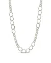 Sterling Forever Lucille Chain Necklace In Metallic