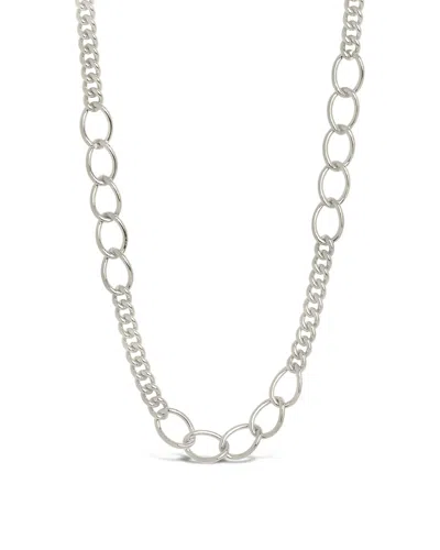 Sterling Forever Lucille Chain Necklace In Metallic