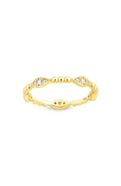 Sterling Forever Lydia Cubic Zirconia Bubble Ring In Gold