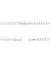 Sterling Forever Magnetic Extender Necklace In Metallic