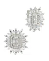 Sterling Forever Mari Cz Statement Stud Earrings In Silver
