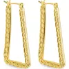 Sterling Forever Marilyn Braided Hoop Earrings In Gold