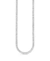 Sterling Forever Marisol Cubic Zirconia Tennis Necklace In Silver