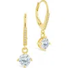 Sterling Forever Matilda Brilliant Cubic Zirconia Drop Earrings In Gold