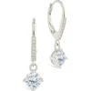 Sterling Forever Matilda Brilliant Cubic Zirconia Drop Earrings In Metallic