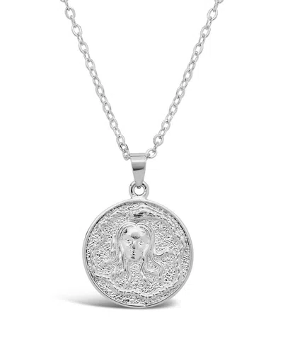 Sterling Forever Medusa Pendant Necklace In Metallic