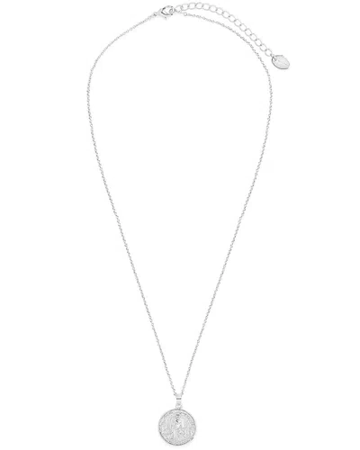 Sterling Forever Medusa Pendant Necklace In Metallic