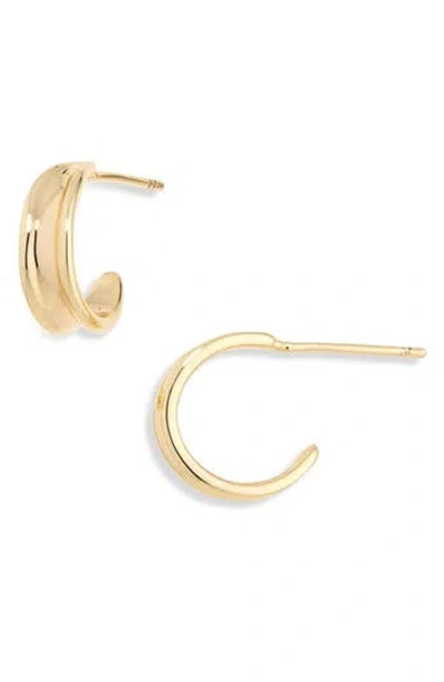 Sterling Forever Melissa Hoop Earrings In Gold