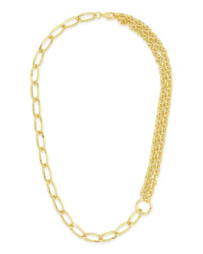 Sterling Forever Milan Chain Necklace In Gold