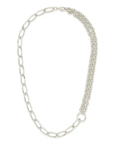Sterling Forever Milan Chain Necklace In Silver