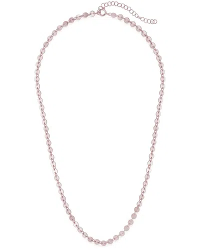 STERLING FOREVER STERLING FOREVER MINI ROUND DISK CHAIN NECKLACE