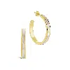 Sterling Forever Mishel Hoops In Gold