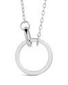 Sterling Forever Mishel Mother Of Pearl Interlocking Circles Pendant Necklace