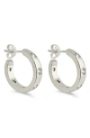 Sterling Forever Molly Cubic Zirconia Hoop Earrings