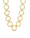 Sterling Forever Molten Chain Necklace In Gold