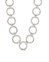 Sterling Forever Molten Chain Necklace In Metallic