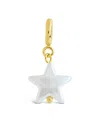 Sterling Forever Freshwater Pearl Star Enhancer In Gold
