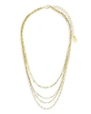 Sterling Forever Multi Chain Layered Necklace In Gold