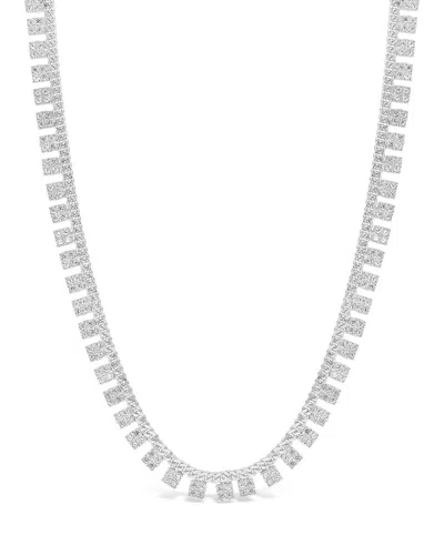 Sterling Forever Multi Cz Charm Necklace