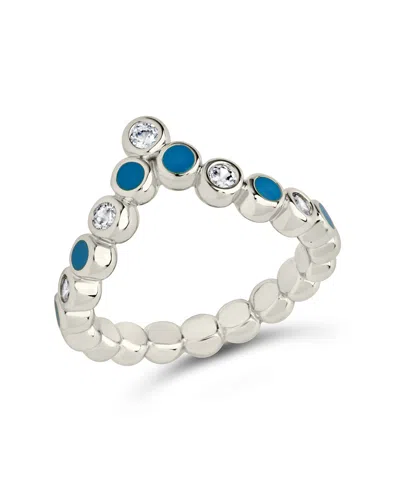 Sterling Forever Mylah Ring In Blue