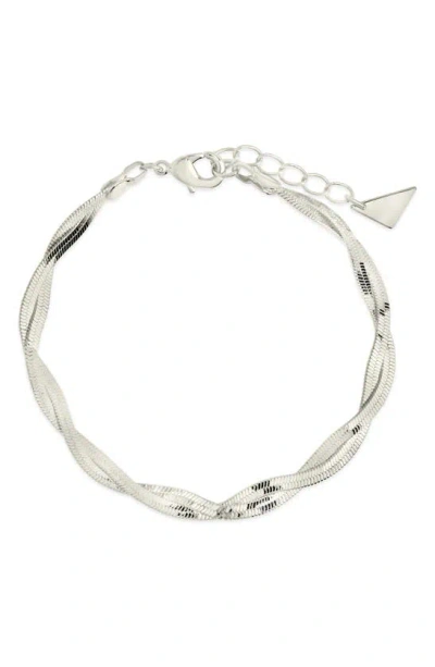 Sterling Forever Oakley Chain Bracelet In Silver