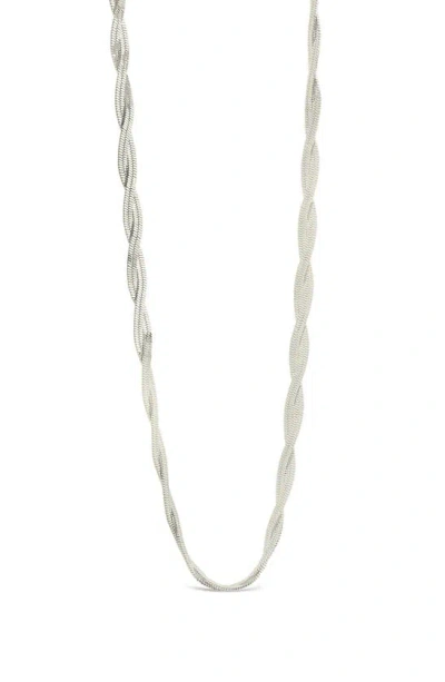 Sterling Forever Oakley Chain Necklace In Metallic
