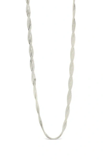 Sterling Forever Oakley Chain Necklace In Silver